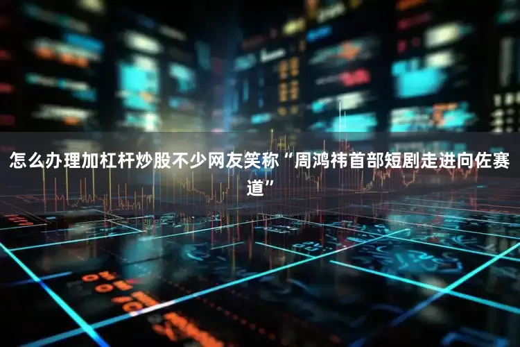 怎么办理加杠杆炒股不少网友笑称“周鸿祎首部短剧走进向佐赛道”