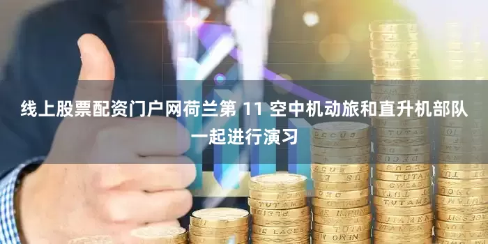线上股票配资门户网荷兰第 11 空中机动旅和直升机部队一起进行演习